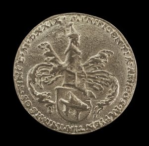 Shield of Arms, Crest and Mantling [reverse], 1529