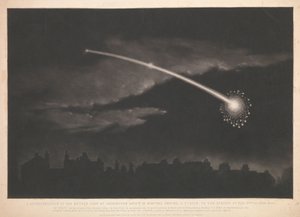 A representation of the meteor seen at Paddington about 12 minutes before 11 o