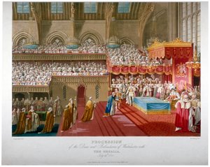 Coronation of King George IV, Westminster Hall, London, 1821