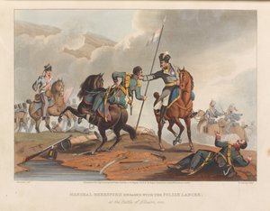 Marshal Beresford engaged with the Polish lancer, at the Battle of Albuera