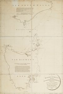 A chart of Basses Straight between New South Wales and Van Diemans Land surveyed by Lieut. Flinders of HMS 