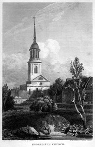 Shoreditch Church, London, 1815
