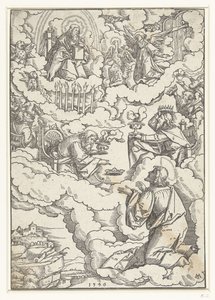 Vision of John the Evangelist with Enthroned God and the Twenty-Four Elders