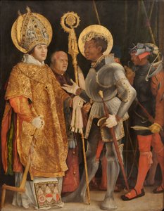 Meeting of St Erasm and St Maurice by Matthias Grünewald
