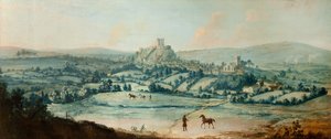 Distant View of Clitheroe, c.1730 by Matthias Read