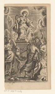 Personification of Generosity (Liberalitas) (Title Page for: Johannes de Mediolano, Schola Salernitana, 1649)