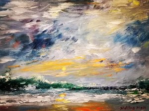 Dramatic Ocean Sunset