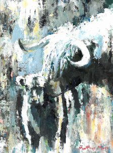 Powerful Abstract Bull