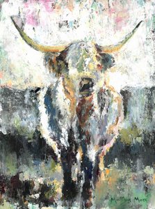 Textured Highland Cow