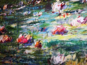 Vibrant Lily Pond by Matthys Moss