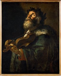 Homer by Mattia (1613-99) Preti