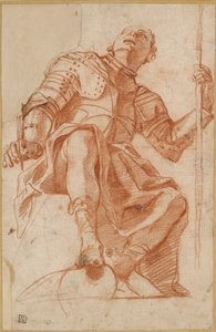 Study for a Knight of Malta, mid 17th century by Mattia Preti