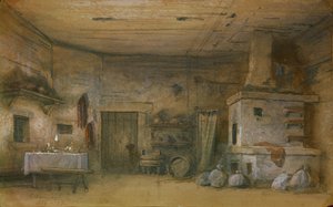 Stage Design for the Opera Vakula the Smith by P. Tchaikovsky by Matvey Andreyevich Shishkov