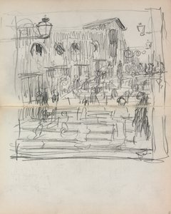 Italian Sketchbook: Bridge with Figures by Maurice Brazil Prendergast