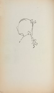 Italian Sketchbook: Head of a Girl in Profile by Maurice Brazil Prendergast