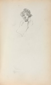 Italian Sketchbook: Head of a Woman page 215, 1898-1899