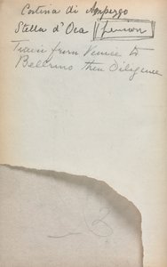 Italian Sketchbook: Notes Page 3 by Maurice Brazil Prendergast