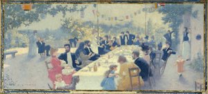 Sketch for the Marriage Hall of the 14th District Town Hall: Wedding Meal