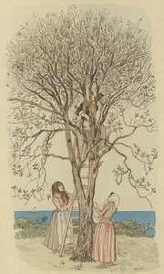 Picking Oranges on the Mediterranean by Maurice Charles Mathieu Bonvoisin