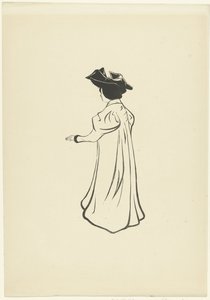 Standing Woman with Hat and Outstretched Arm (Study for a Portrait)