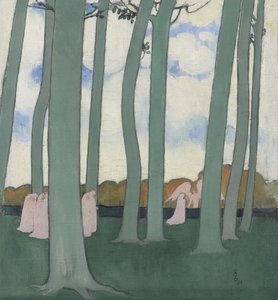 Landscape with Green Trees or Beech Trees in Kerduel