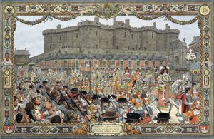 Entered Paris by Louis XIV, known as Le Roi-Soleil by Maurice Leloir
