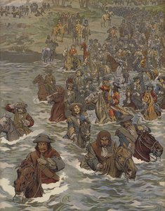 French Army Crossing the Rhine by Maurice Leloir