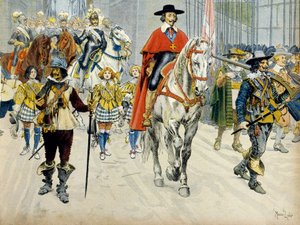 History of France: Burial of King Louis XIII and Cardinal Richelieu by Maurice Leloir