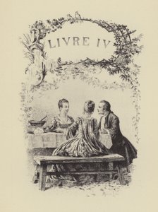 Illustration for Book IV of Les Confessions de Jean-Jacques Rousseau by Maurice Leloir