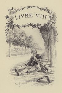 Illustration for Book VIII of Les Confessions de Jean-Jacques Rousseau by Maurice Leloir