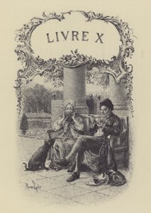 Illustration for Book X of Les Confessions de Jean-Jacques Rousseau by Maurice Leloir