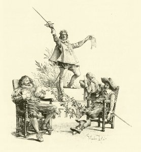 Illustration for The Three Musketeers by Maurice Leloir