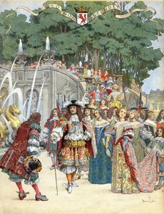 Nicolas Fouquet Receiving King Louis XIV in His Castle of Vaux Le Vicomte, France, August 17