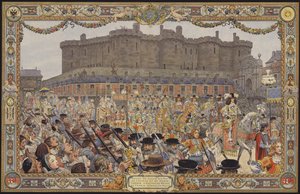 The Entry of King Louis XIV and His Queen to Paris, via La Porte Sainte-Antoine by Maurice Leloir