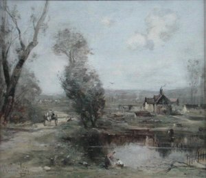 A Track by a River in Northern France