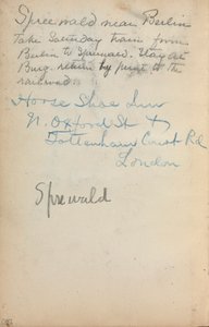 Italian Sketchbook: Notes (page 260) by Maurice Prendergast