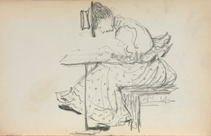 Italian Sketchbook: Seated Woman (page 107)