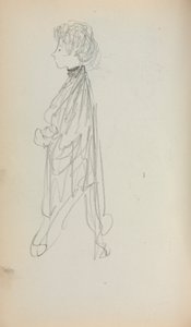 Italian Sketchbook: Standing Woman in Profile (page 51)