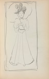 Italian Sketchbook: Standing Woman with Parasol