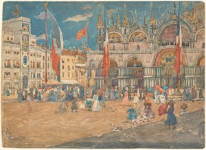 Piazza San Marco by Maurice Prendergast