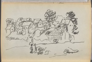 Sketchbook- The Granite Shore Hotel, Rockport, page 168: Houses