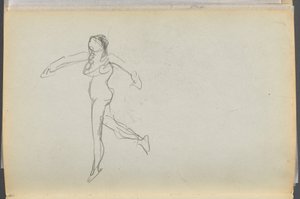 Sketchbook- The Granite Shore Hotel, Rockport, page 170: Female Nude