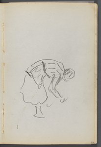 Sketchbook: The Dells, No. 127, Bending Figure (page 089)