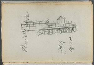Sketchbook, The Dells: Dock by Maurice Prendergast