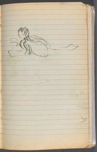 Sketchbook: Swimming Figure by Maurice Prendergast