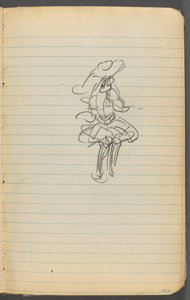 Sketchbook: Female Figure (page 123) by Maurice Prendergast