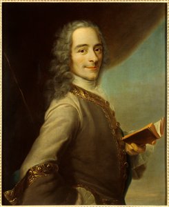 Portrait of Francois Marie Arouet dit Voltaire by Maurice Quentin de La Tour