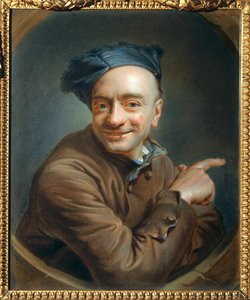 Self-portrait in Laughter by Maurice Quentin de La Tour
