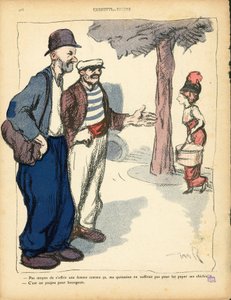 The Butter Plate, number 494, Satirical in Colors by Maurice Radiguet