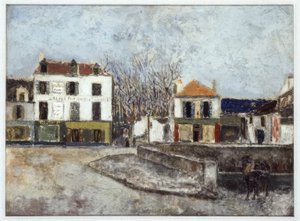 Pont Square in Sarcelles by Maurice Utrillo